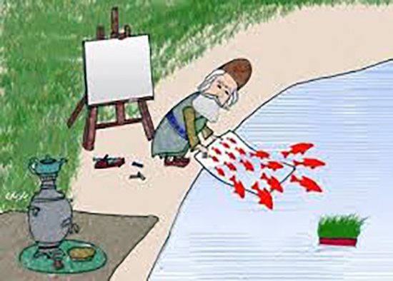 نقاشی سیزده بدر در خانه
