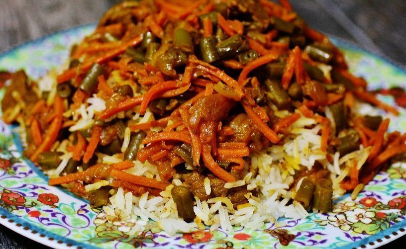 طرز تهیه لوبیا پلو با سویا مجلسی