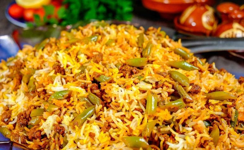 طرز تهیه لوبیا پلو با سویا مجلسی خوشمزه