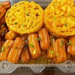 طرز تهیه زولبیا بامیه قنادی در خانه + شربت بار حرفه‌ای