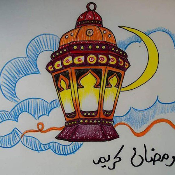 نقاشی ماه رمضان مبارک