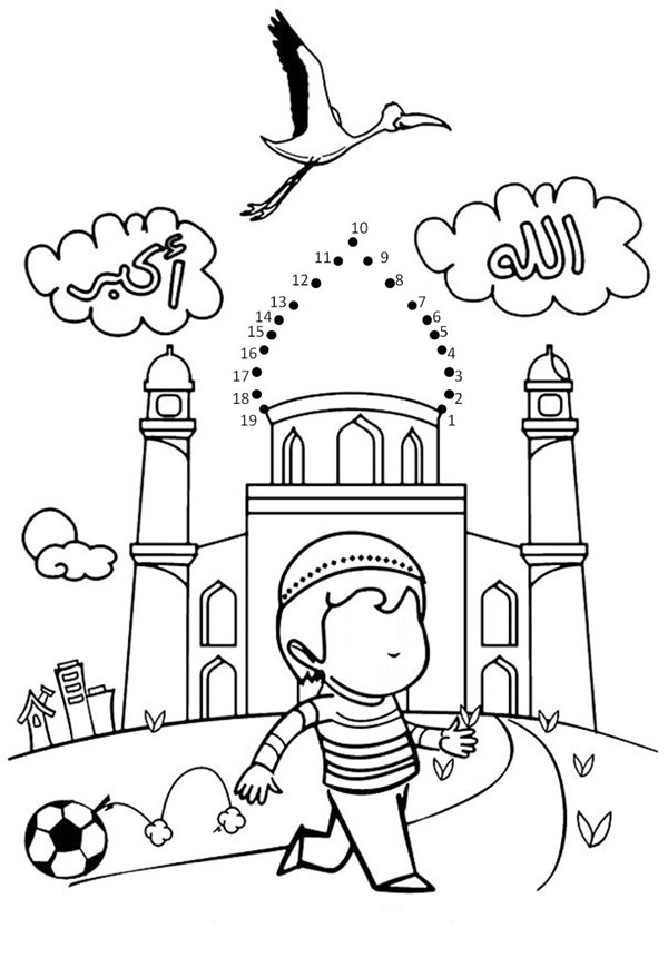 17 نقاشی ماه رمضان بی رنگ و رنگی برای کودکان و نوجوانان