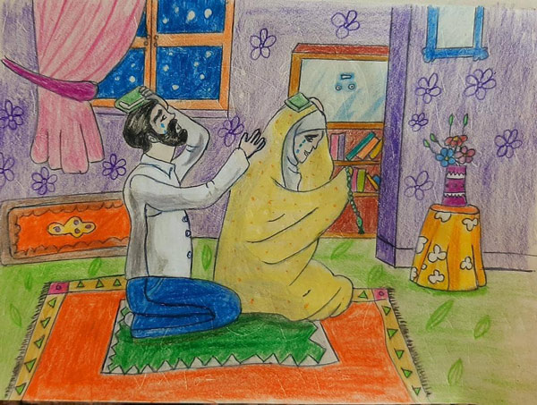 نقاشی درباره ماه رمضان