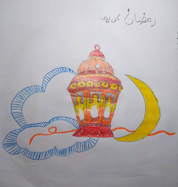 نقاشی درباره ماه رمضان رنگی