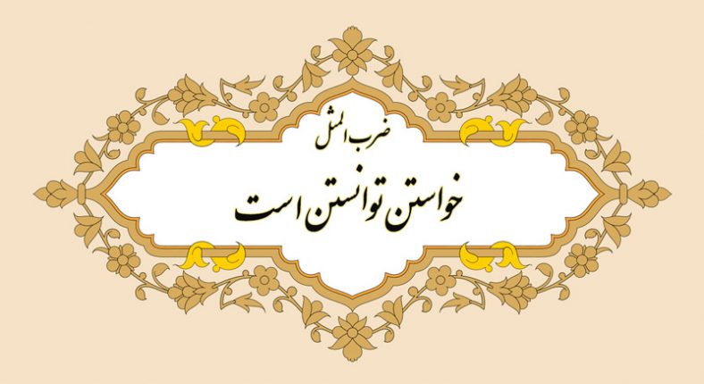 معنی ضرب المثل خواستن توانستن است و داستان آن