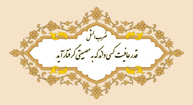 معنی ضرب المثل قدر عافیت کسی داند که به مصیبتی گرفتار آید