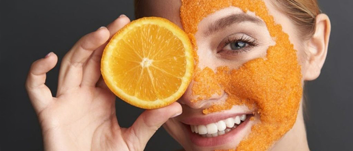 ماسک لایه بردار با پوست پرتقال و زردچوبه