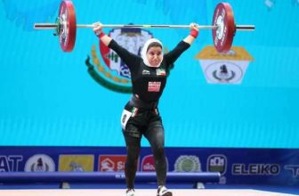 رکورد وزنه برداری زنان ایران