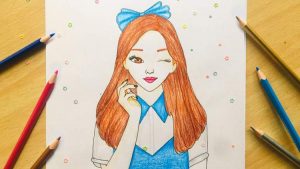 نقاشی روز دختر رنگی