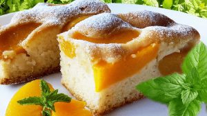 طرز تهیه کیک زرد آلو