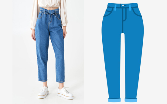 شلوار جین مام استایل (Mom Jeans)