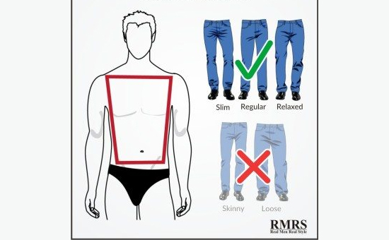 شلوار جین برای مردانی با اندام ورزشکاری