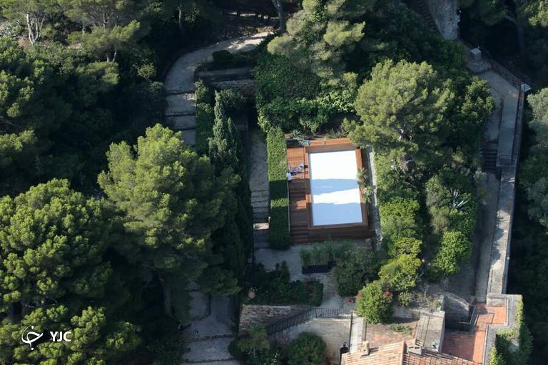 عکس هوایی اقامتگاه تابستانی ماکرون رییس جمهور فرانسه