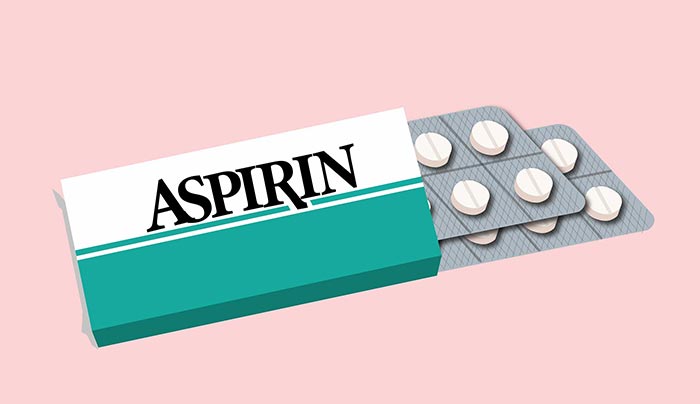 آسپرین و داروهای مسکن برای درد پریود