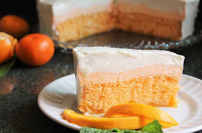 طرز تهیه چیز کیک نارنگی خوشمزه
