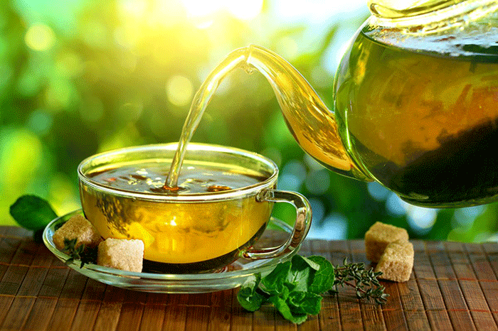 طبع زعفران و چای سبز