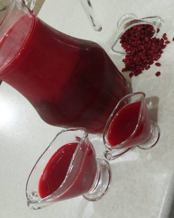 آب زرشک خانگی بدون حرارت