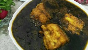 نسبت ترکیبات سبزی قلیه ماهی جنوبی و شمالی