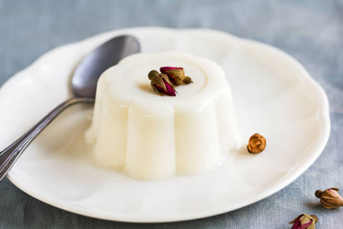 دسر با شیر و ژلاتین