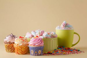 باگر کیک‌های خوشمزه برای پذیرایی