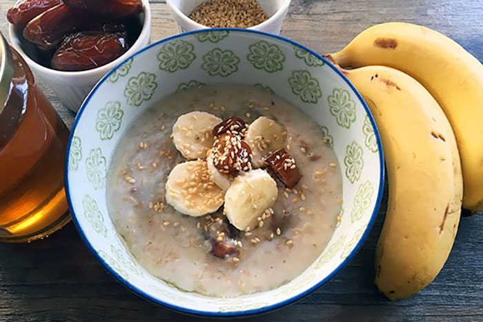 دسر خرما و موز