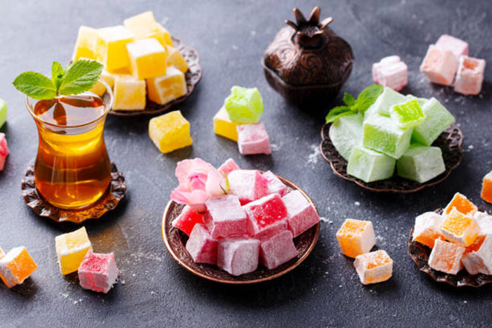 باسلوق‌های رنگارنگ ژلاتینی