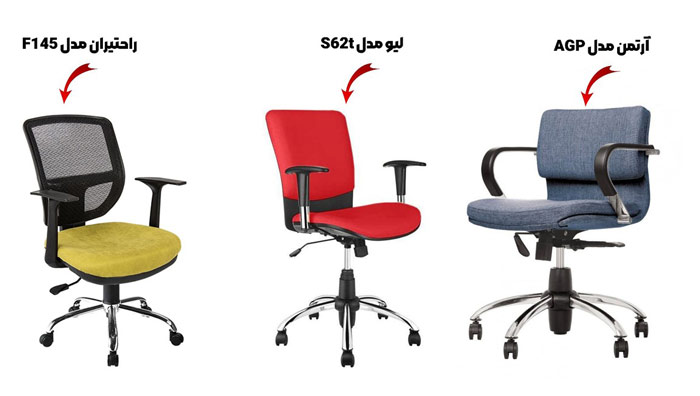 صندلی کارمندی چرخ دار 
