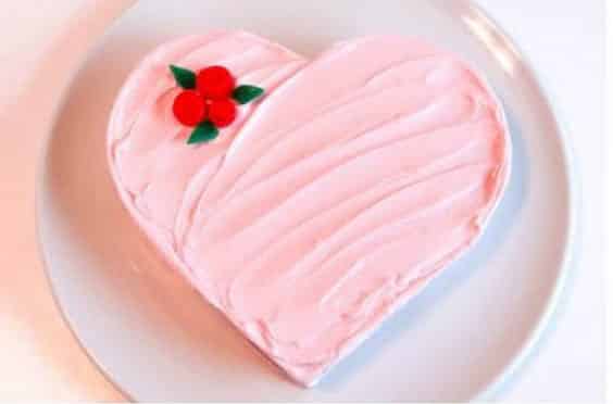 مدل چیز کیک خانگی به شکل قلب