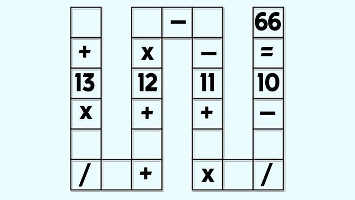 معمای ریاضی سخت جدول ریاضی