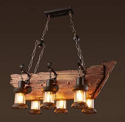 لوستر طرح قدیمی با آویز زنجیری