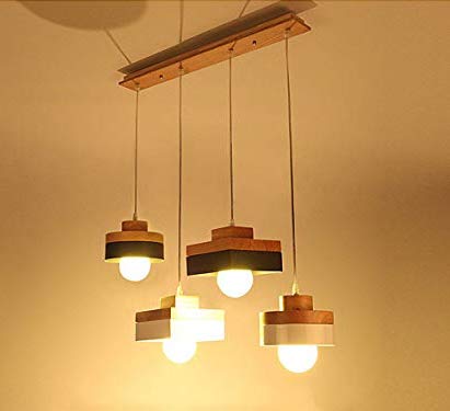 لوستر چوبی مینیمال