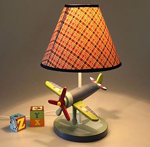 آباژور مناسب اتاق خواب پسرانه با پایه طرح هلیکوپتر