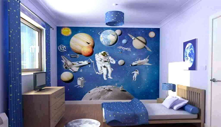 لوستر فضایی اتاق خواب پسرانه