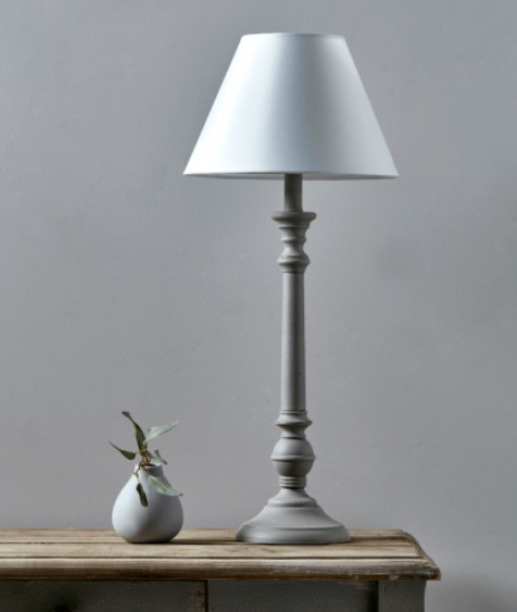 آباژور سفید چوبی