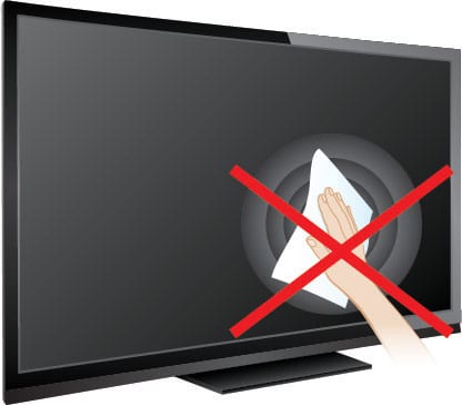 اشتباهات رایج در تمیز کردن تلویزیون