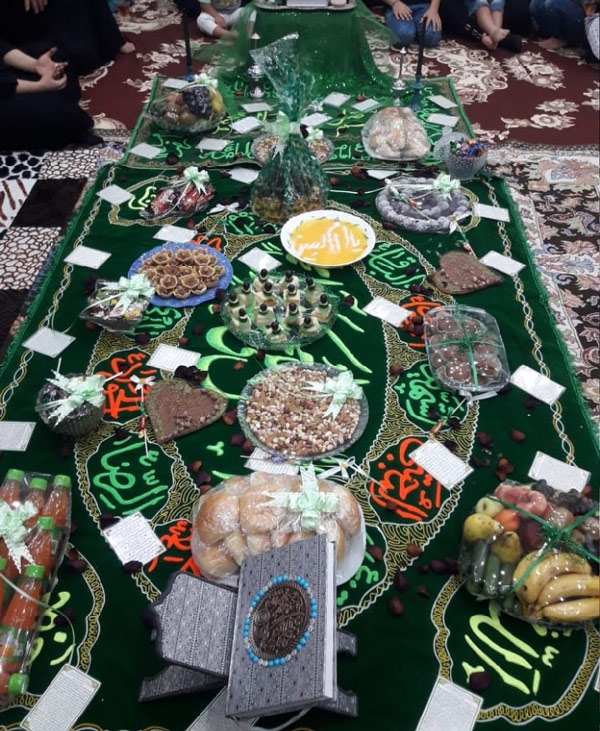 سفره حضرت ام البنین