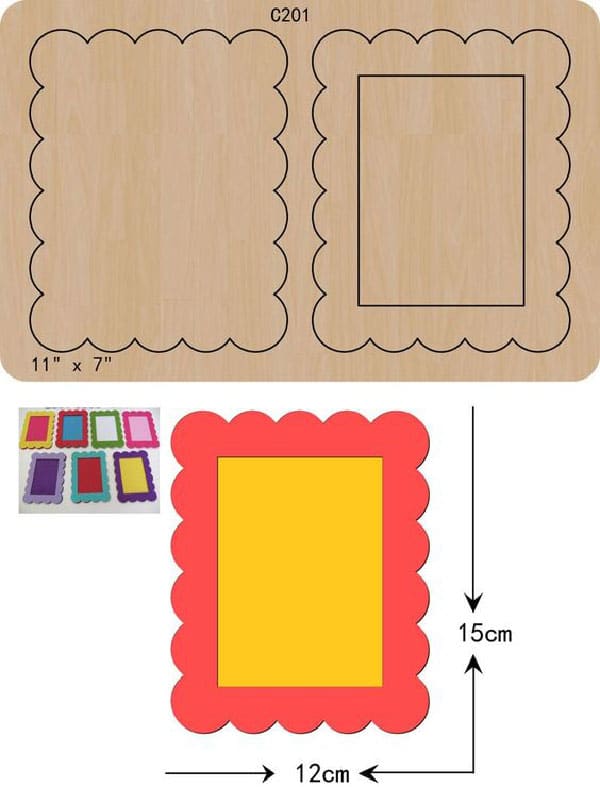 ایده برای ساخت قاب عکس با مقوا یا نمد 1