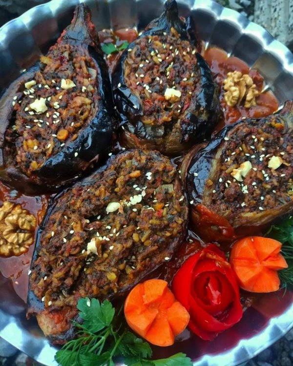 طرز تهیه دلمه بادمجان