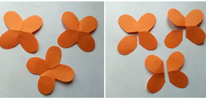 ساخت گل کاغذی به روش ساده  4