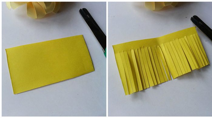 ساخت گل کاغذی به روش ساده 8