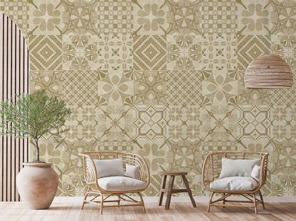 کاغذ دیواری با طرح های هندسی