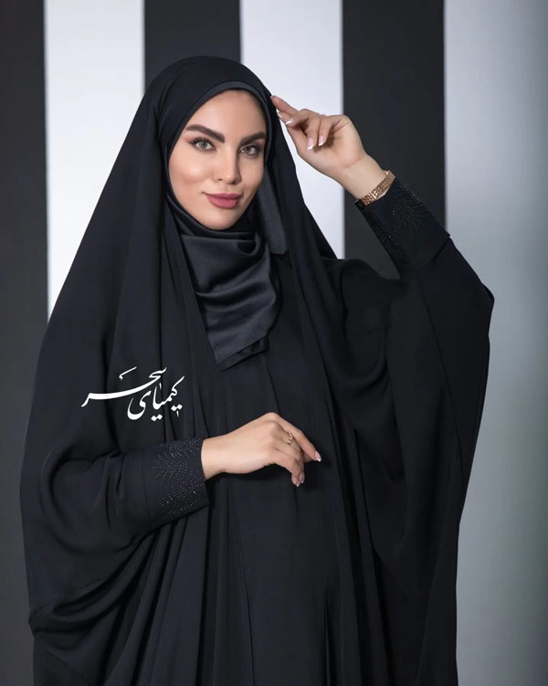 مدل چادر مشکی آستین دار ملی