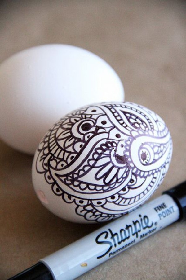 طرح های زیبا با ماژیک برای تخم مرغ هفت سین