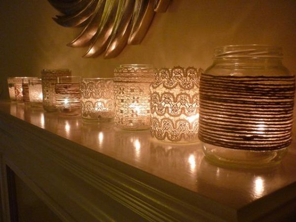 ایده استفاده از شمع سکه ای در دکوراسیون منزل
