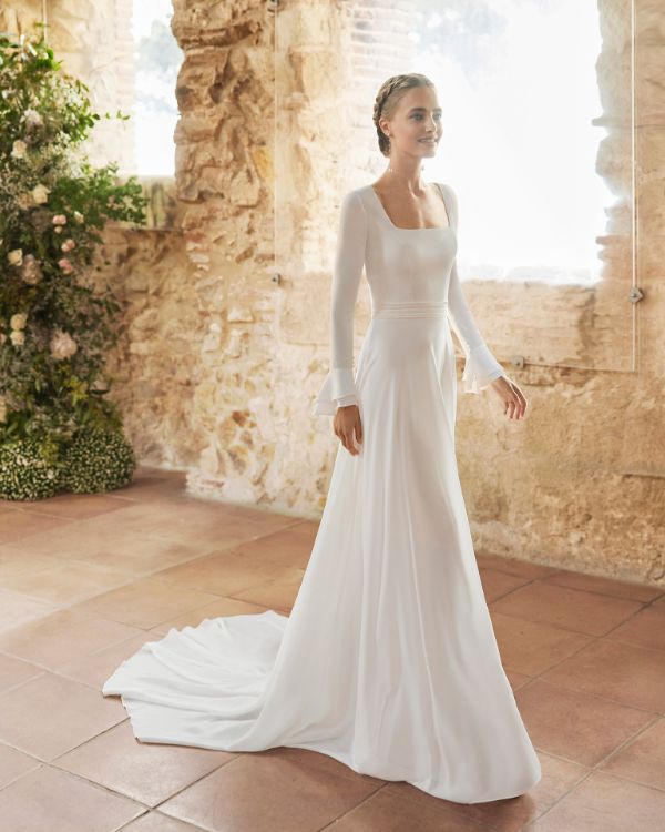 لباس عروس ساده و شیک اروپایی