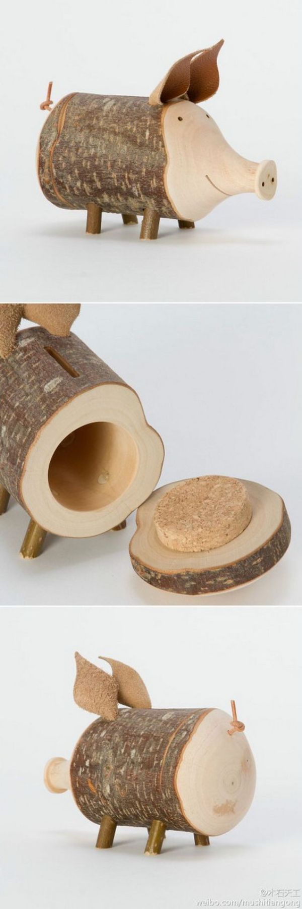 ایده ساخت قلک با چوب