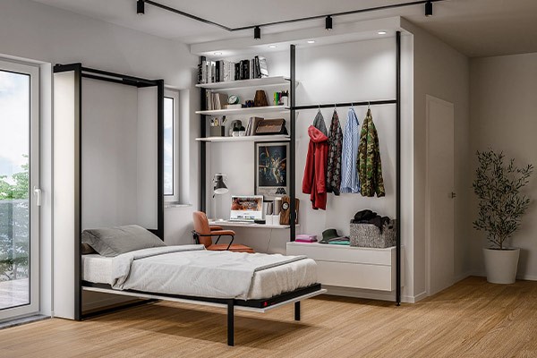 تخت تاشو عمودی و افقی