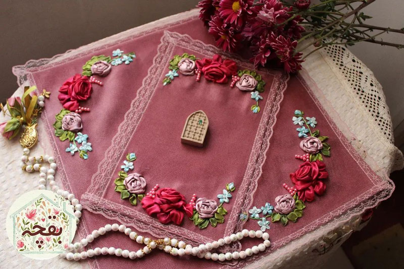 مدل جانماز گلدوزی شده برجسته