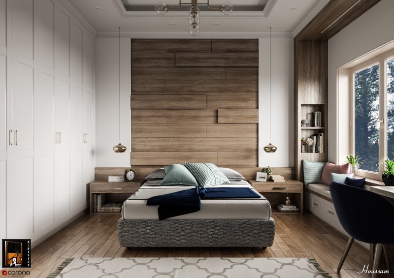 طراحی زیبا و جدید اتاق خواب مدرن کوچک