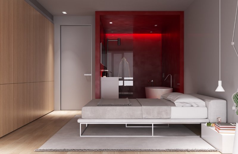 طراحی دکوراسیون جدید اتاق خواب مدرن به شکل ساده 